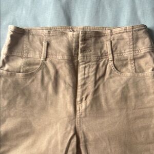 Ann Taylor Beige High-Waisted Pants